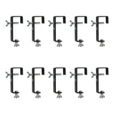 10x Showtec Heavy Duty Black G Clamp (50mm)